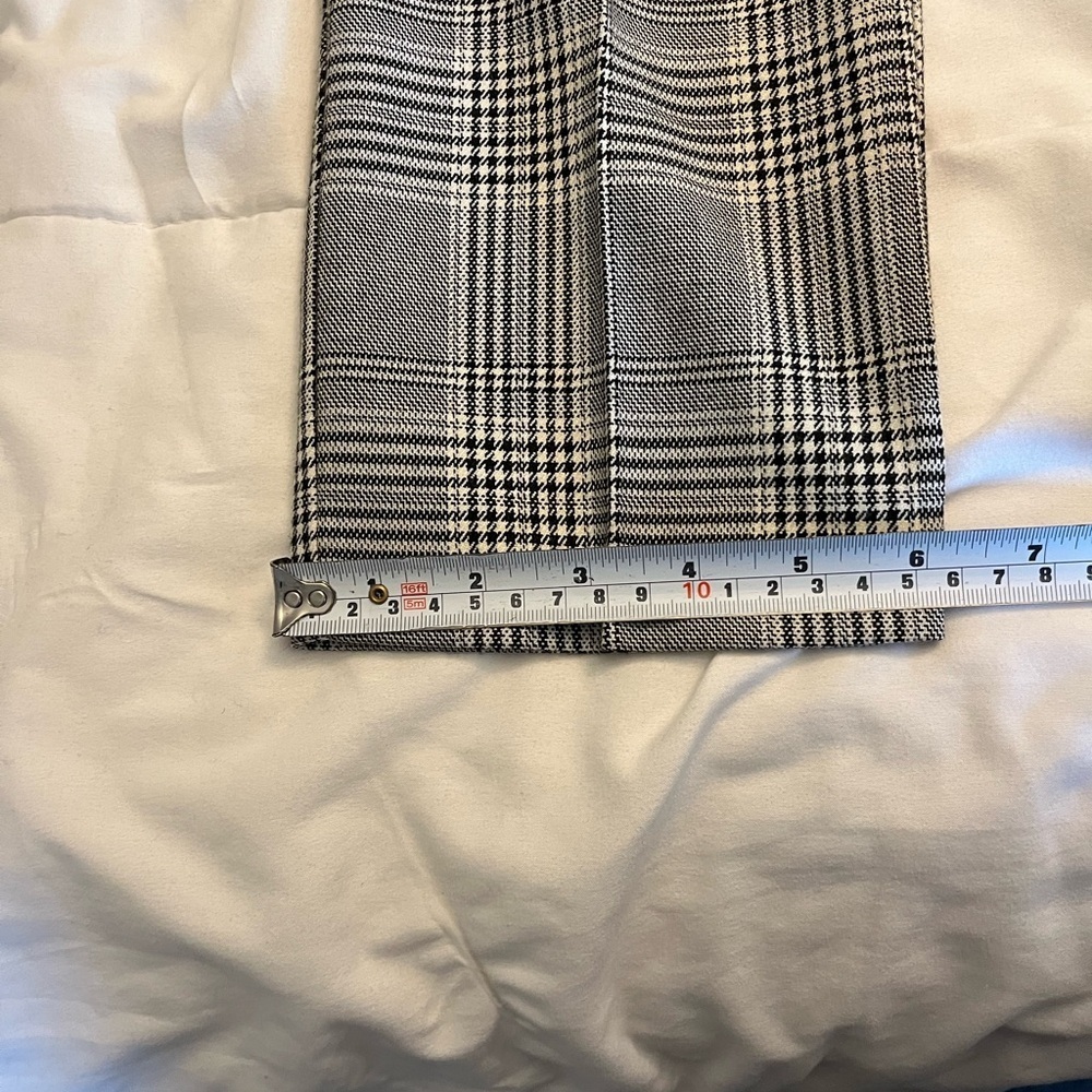 Reiss Plaid Trousers, Ankle length Size 4, office  corporate chic, Grey & Black - Picture 15 of 16